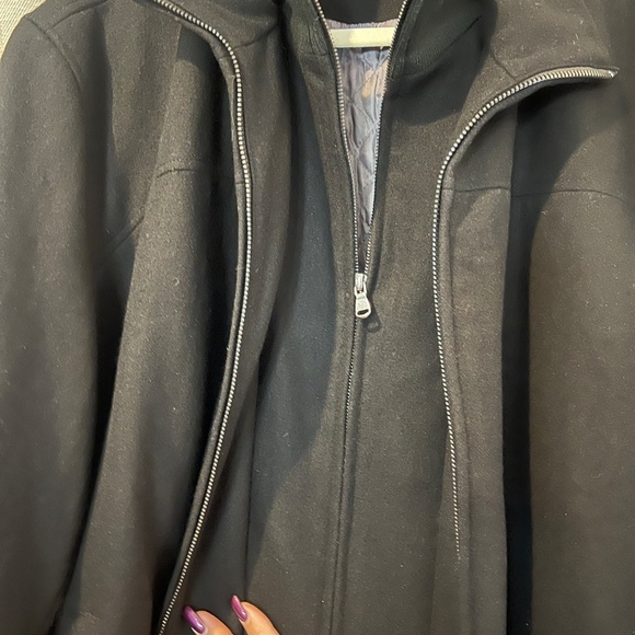 Calvin Klein Men's Wool Blend Coat, Double Zip, Quilted Lined, Size XL - Picture 7 of 16